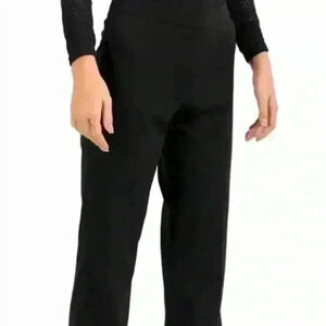 NWT BOSS HUGO BOSS TULIA SIDE ZIP NAVY BLUE wide leg WOOL PANTS SIZE US 10